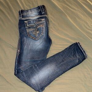 Rock Revival Dark Blue Skinny Jeans